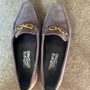 Women's Suede Ferragamo Loafers